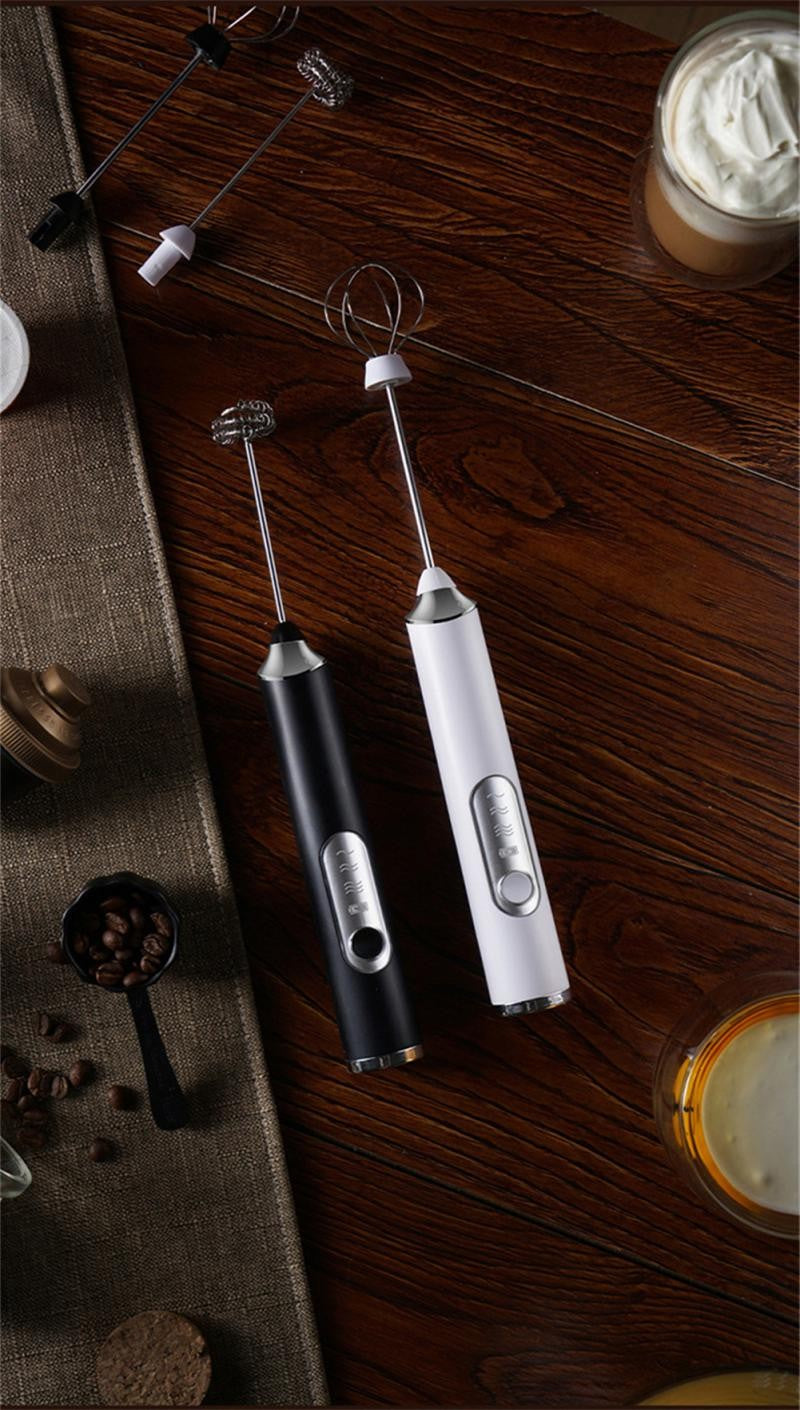 Batedor de leite elétrico sem fio, batedor de ovos, recarregável por usb, portát