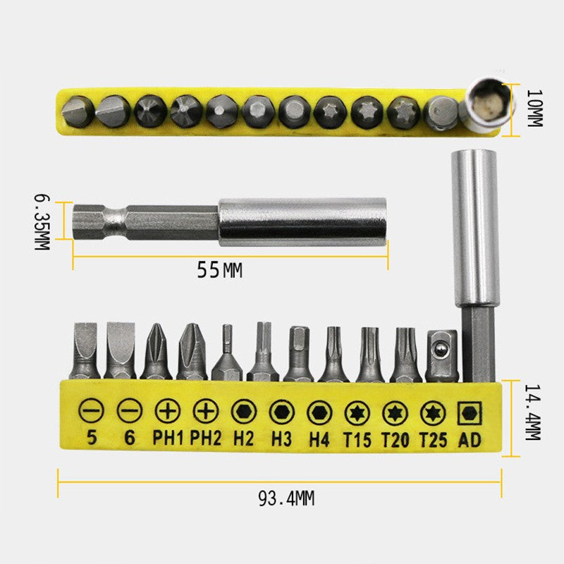 Chave de fenda de cabeça dupla em forma de l, mini chave de soquete utilitária,