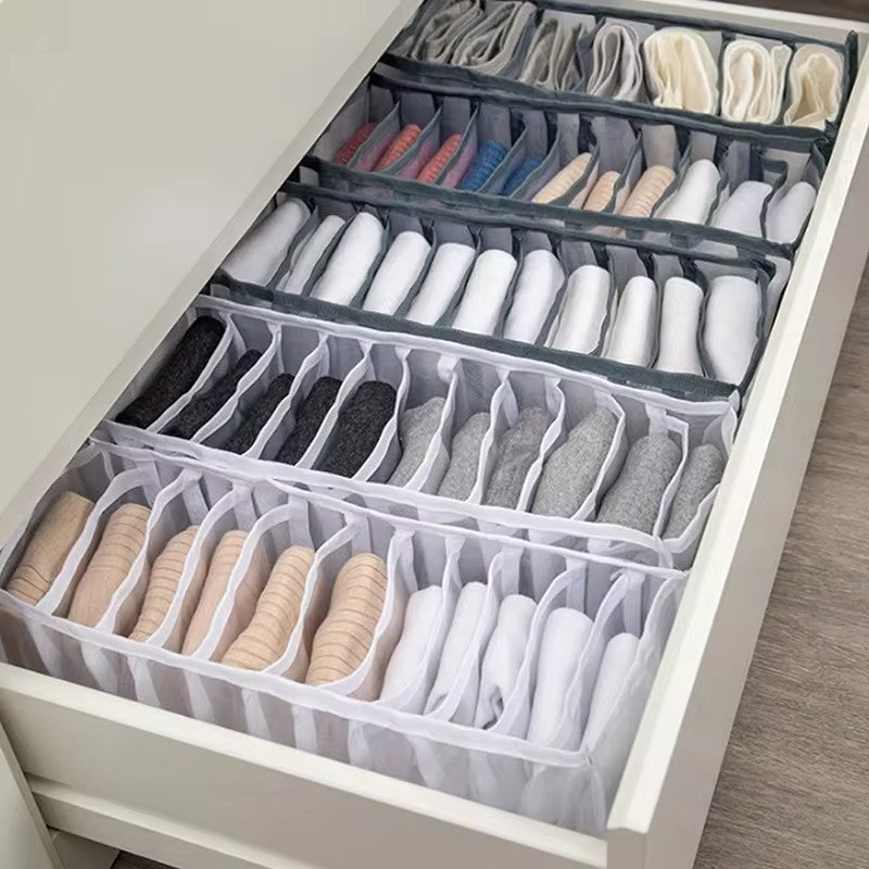 Organizador de armário para roupas íntimas meias casa armário divisor caixa de a