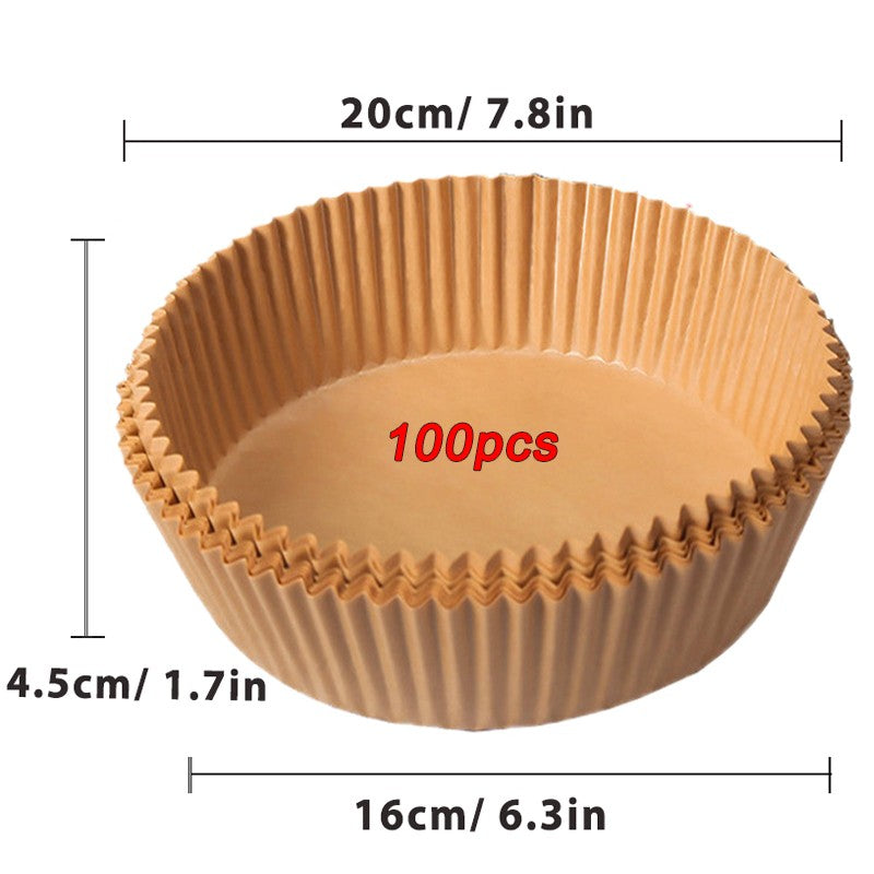 Air Fryer Papel regular, papéis de cozimento antiaderentes Airfryer, forros redondos