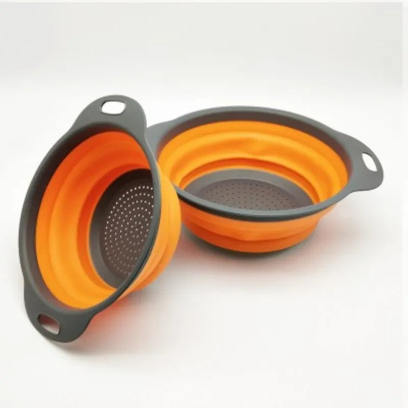 Cesta De Drenagem De Silicone Dobrável Cesta De Lavagem De Vegetais De Frutas Co