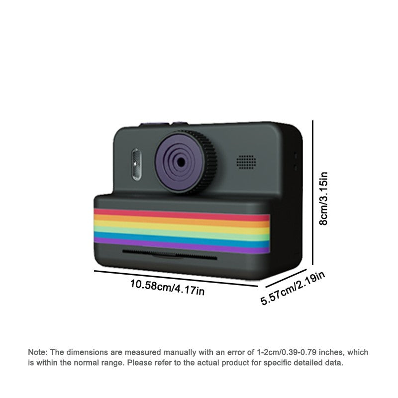 Câmera digital infantil para fotografia, mini impressora portátil térmica térmic