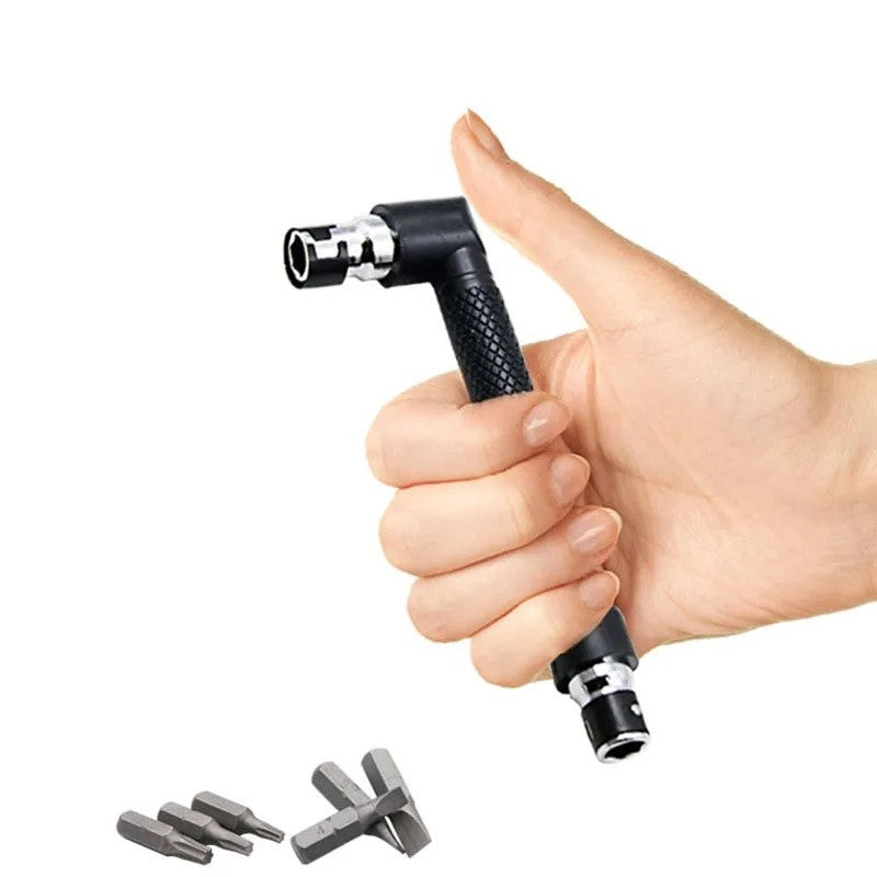 Chave de fenda de cabeça dupla em forma de l, mini chave de soquete utilitária,