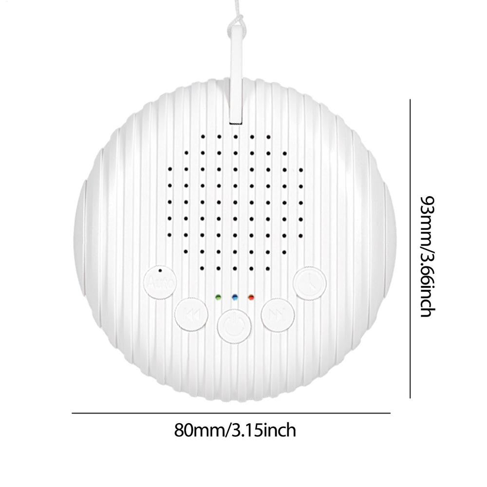 USB Recarregável Sleep Sound Machine, Máquina de Ruído Branco, Desligamento Temp