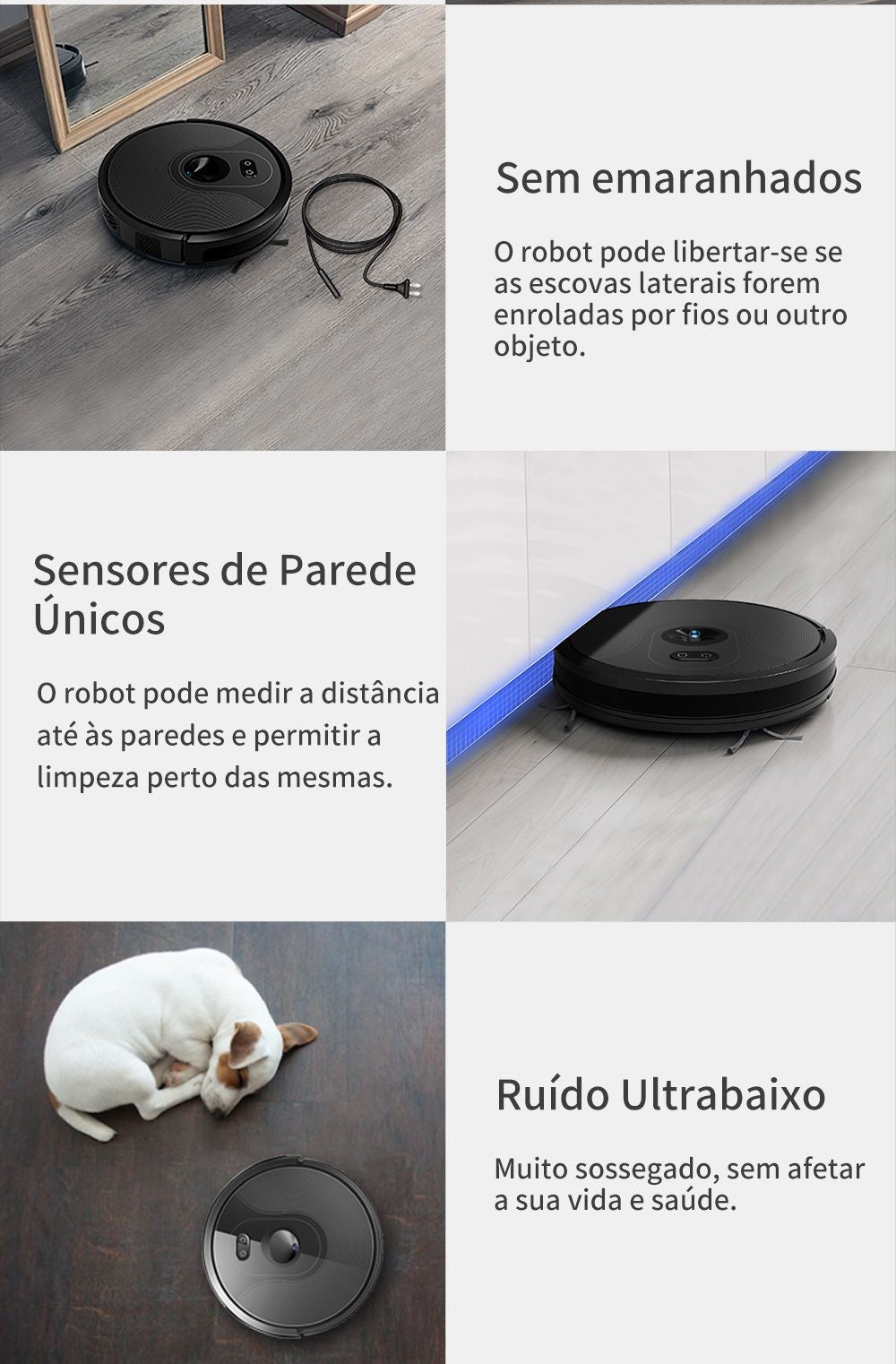 (Código: BRD250) Robô aspirador de pó ABIR X6 com navegação visual tripla, aspir