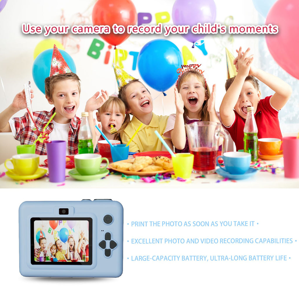 Câmera digital infantil para fotografia, mini impressora portátil térmica térmic