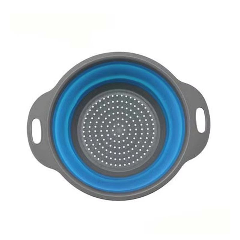 Cesta De Drenagem De Silicone Dobrável Cesta De Lavagem De Vegetais De Frutas Co
