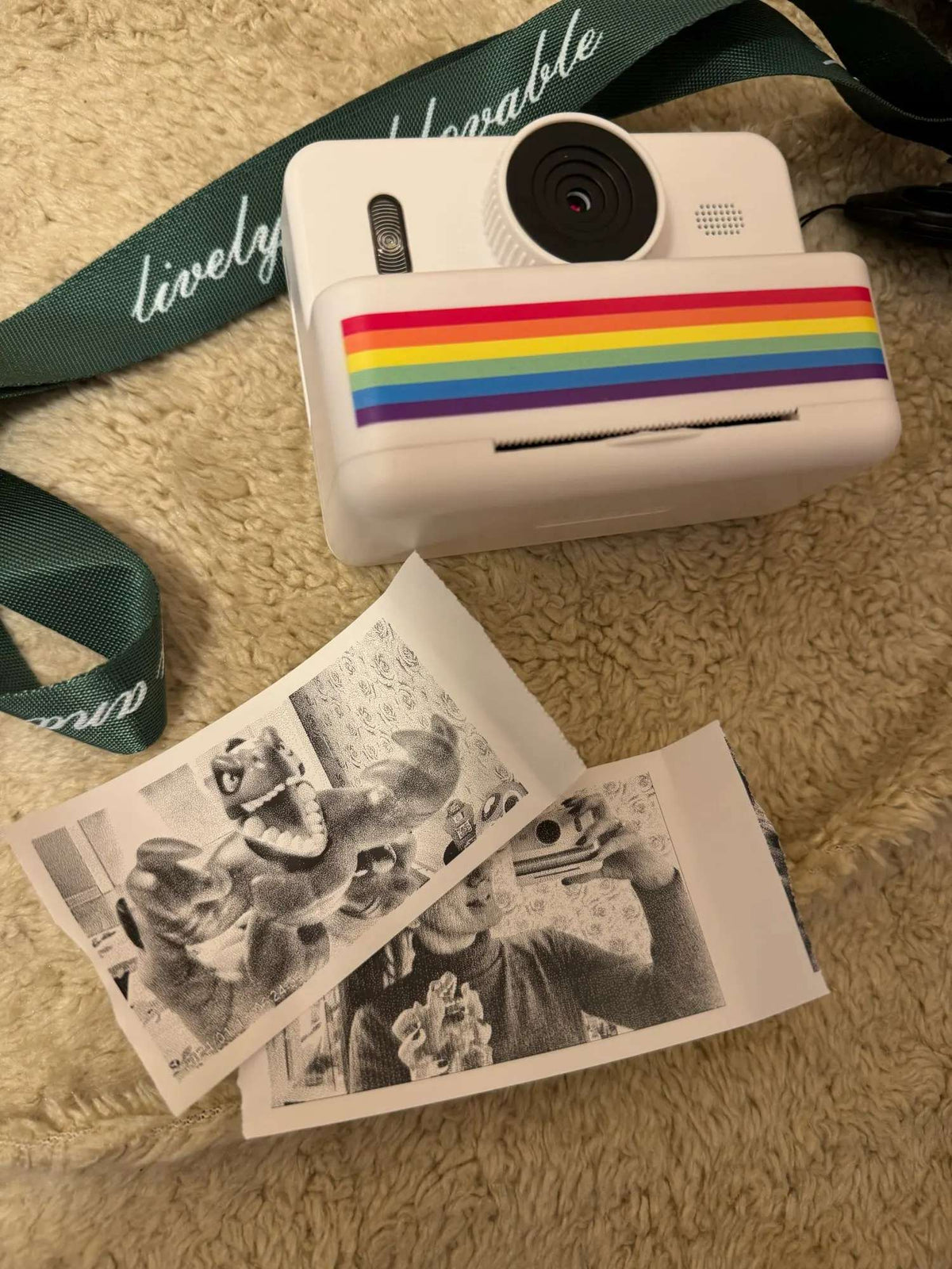 Câmera digital infantil para fotografia, mini impressora portátil térmica térmic