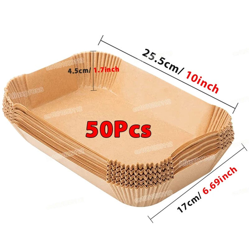Air Fryer Papel regular, papéis de cozimento antiaderentes Airfryer, forros redondos