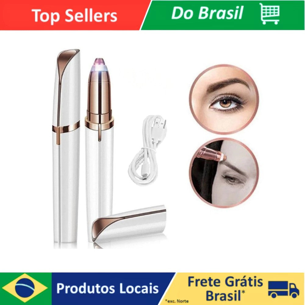 Caneta Depiladora Aparadora Para Sobrancelhas,Nariz, Buço. Portatil Elétrico Rec