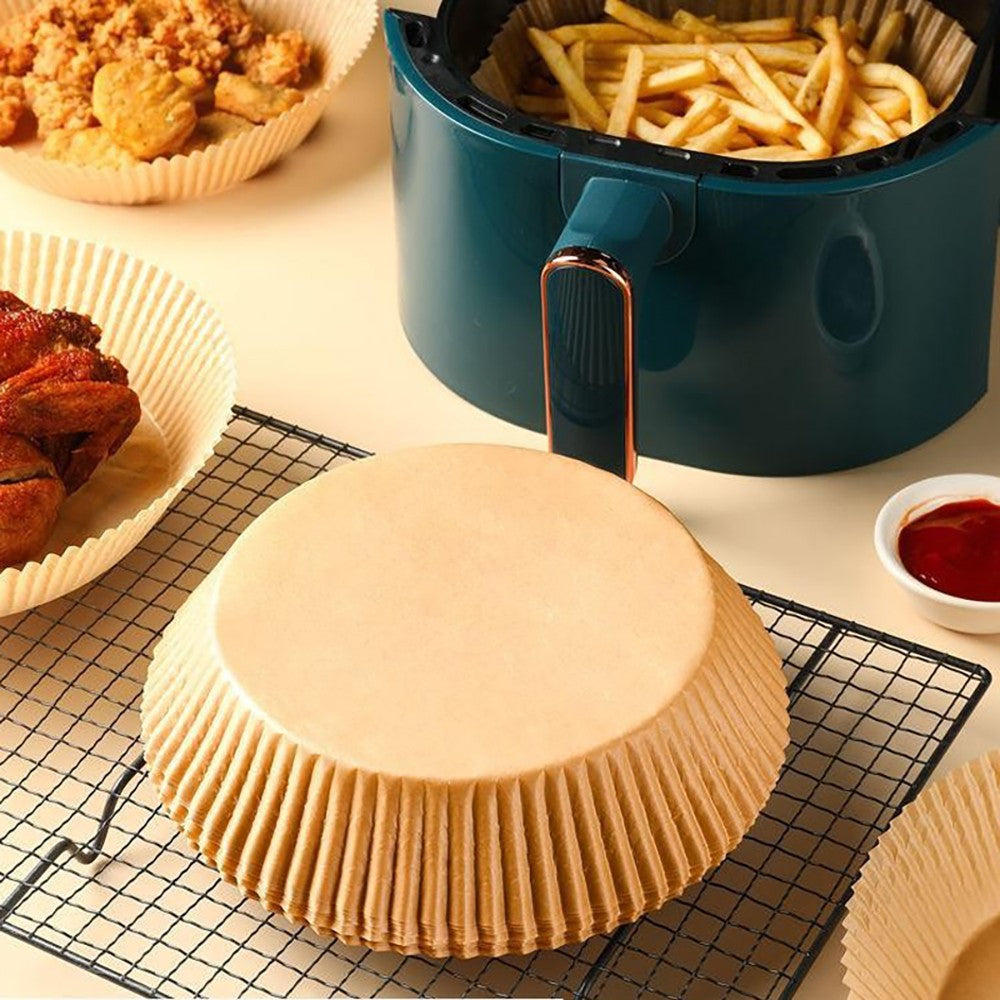 Air Fryer Papel regular, papéis de cozimento antiaderentes Airfryer, forros redondos