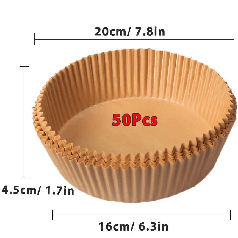 Air Fryer Papel regular, papéis de cozimento antiaderentes Airfryer, forros redondos