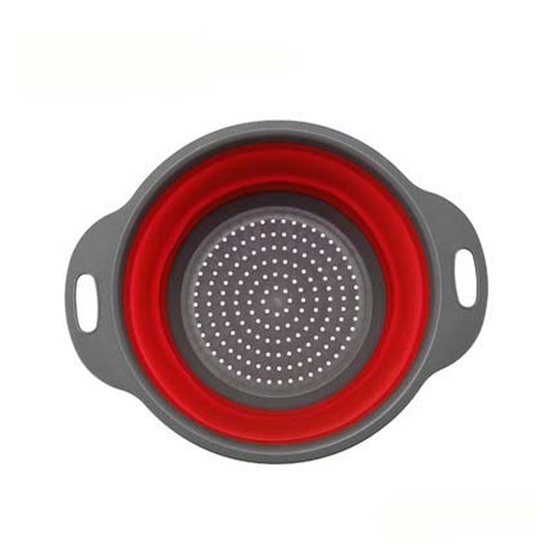 Cesta De Drenagem De Silicone Dobrável Cesta De Lavagem De Vegetais De Frutas Co