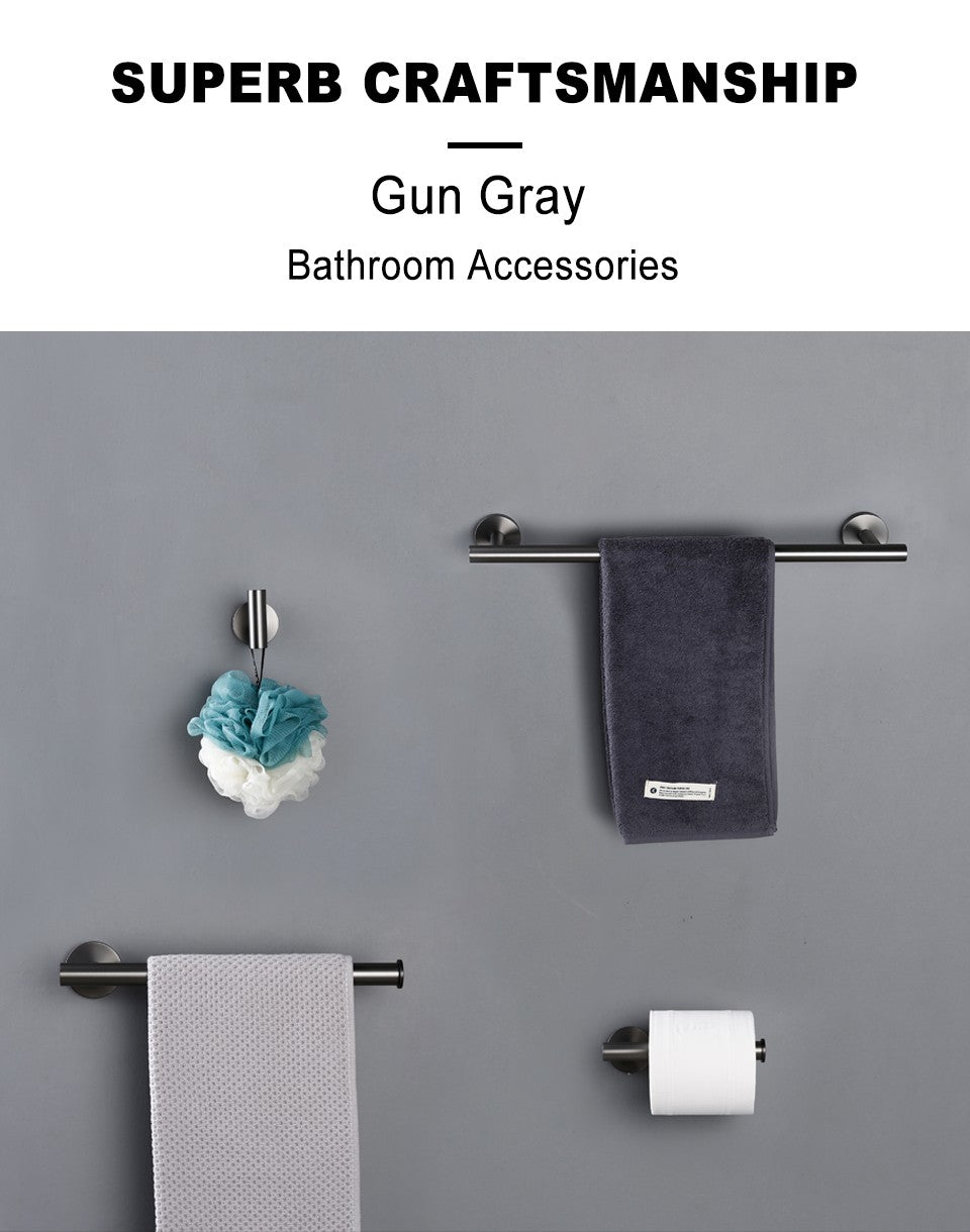 Conjuntos de acessórios do banheiro preto fosco gunmetal cromo escovado ouro rob