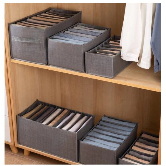 Organizador De Calça Jeans/Organizador De Guarda Roupa Arrumados/Caixa De Armaze