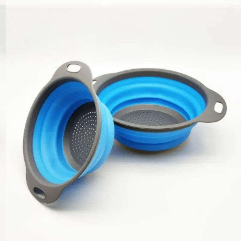 Cesta De Drenagem De Silicone Dobrável Cesta De Lavagem De Vegetais De Frutas Co