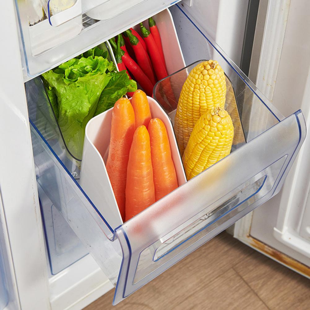 Transparente Refrigerador Organizador Bins, Food Sort Storage Box, Tempero De Ar
