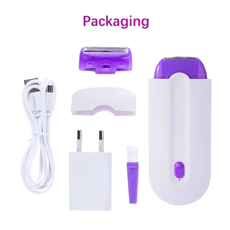 Usb recarregável feminino depilador portátil ferramenta de remoção do cabelo bar