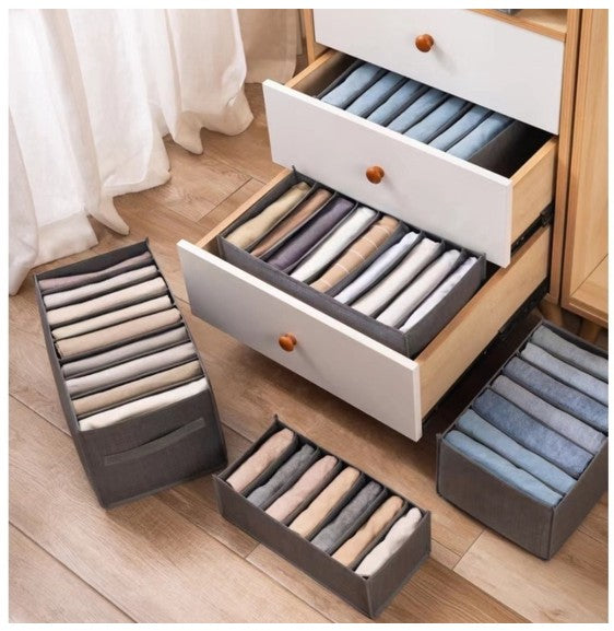 Organizador De Calça Jeans/Organizador De Guarda Roupa Arrumados/Caixa De Armaze