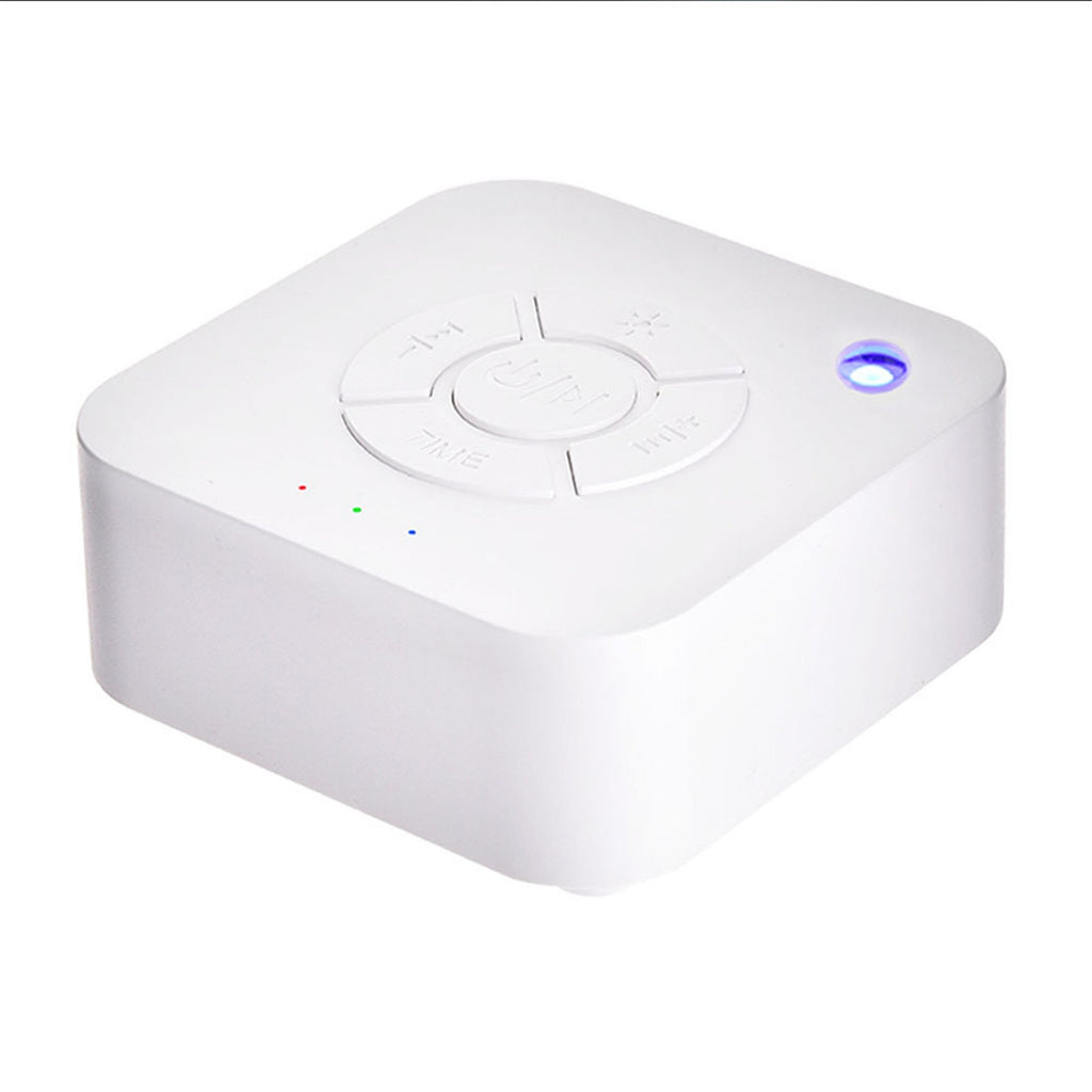 USB Recarregável Sleep Sound Machine, Máquina de Ruído Branco, Desligamento Temp