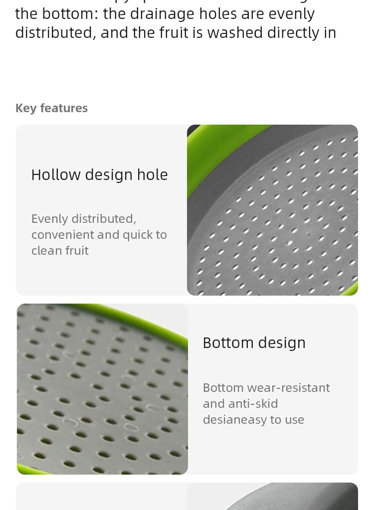 Cesta De Drenagem De Silicone Dobrável Cesta De Lavagem De Vegetais De Frutas Co