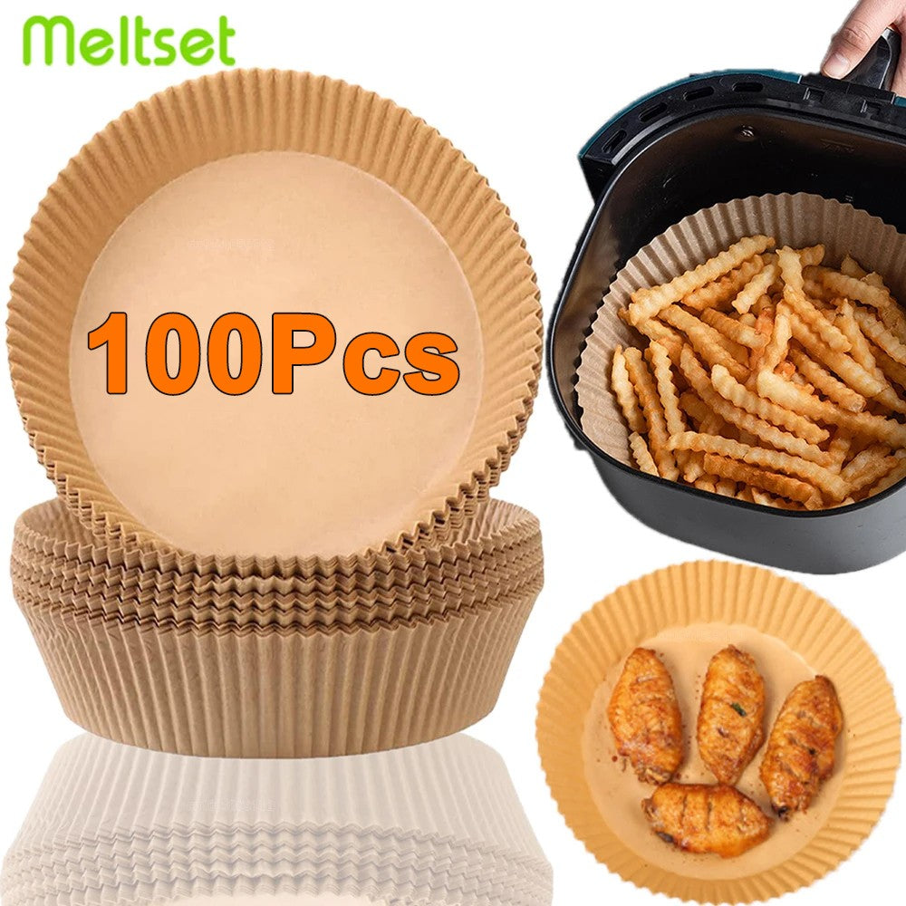 Air Fryer Papel regular, papéis de cozimento antiaderentes Airfryer, forros redondos