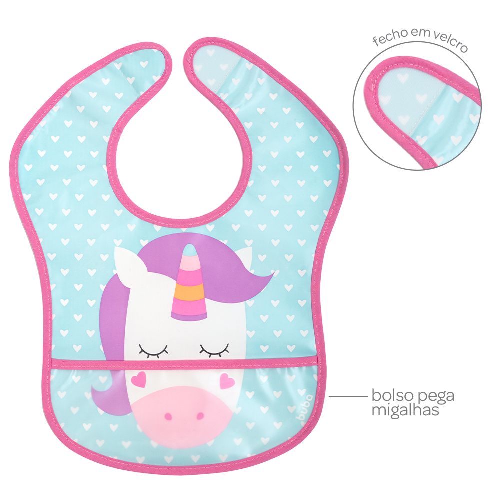 BABADOR COM BOLSO ANIMAL FUN