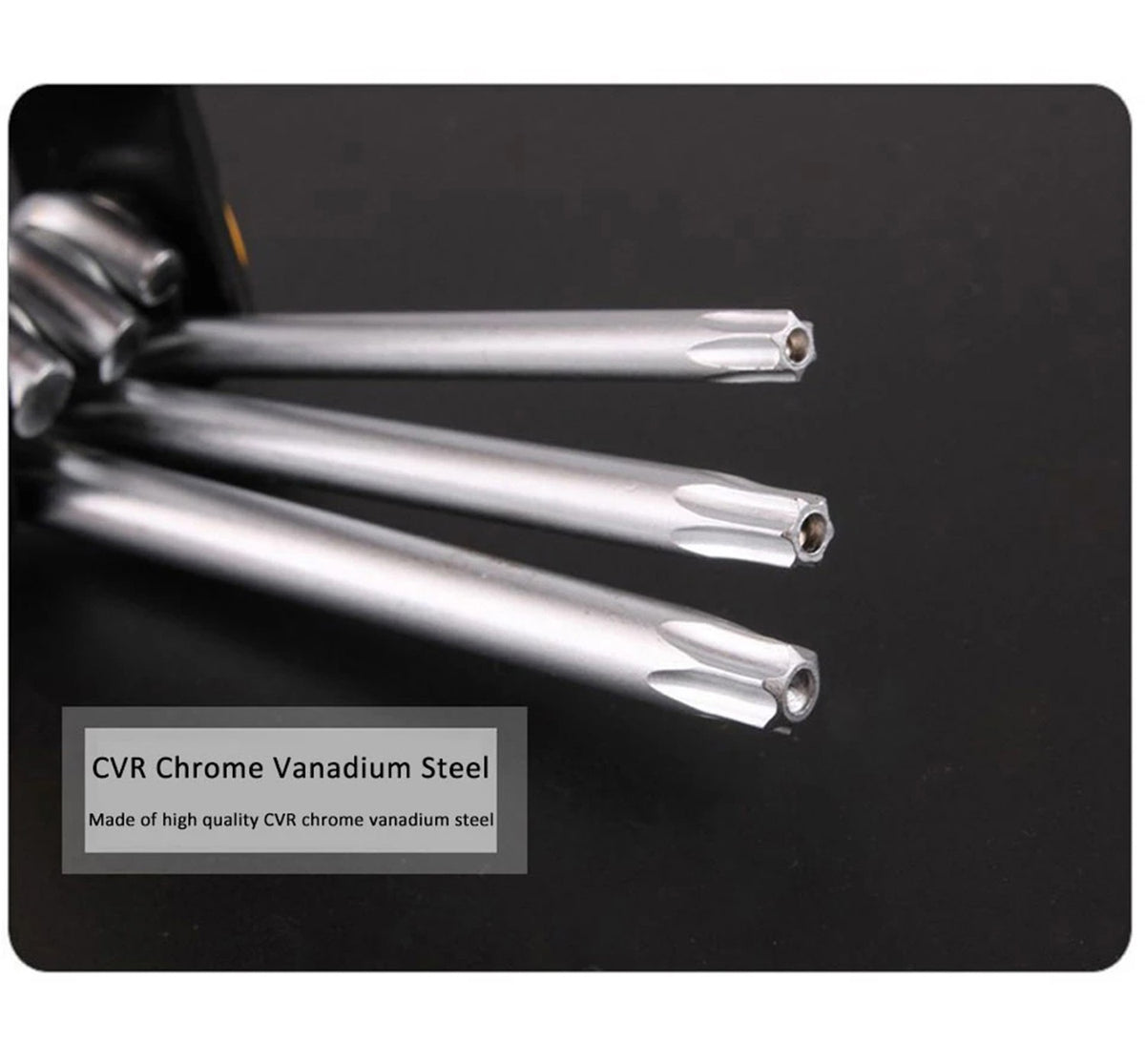 8 em 1 conjunto de chave de fenda dobrável torx mini chave de fenda bits kit hex