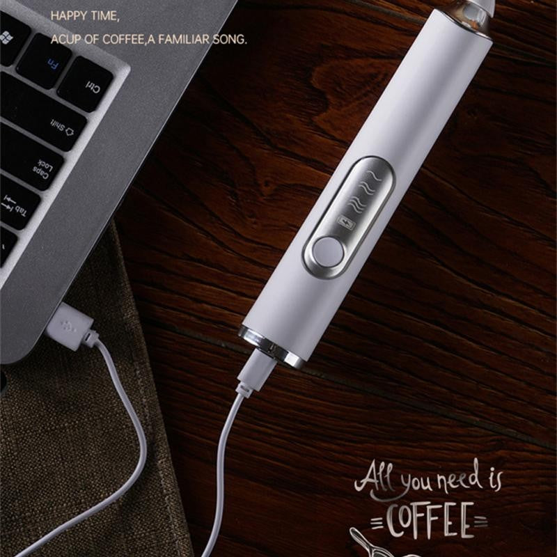 Batedor de leite elétrico sem fio, batedor de ovos, recarregável por usb, portát