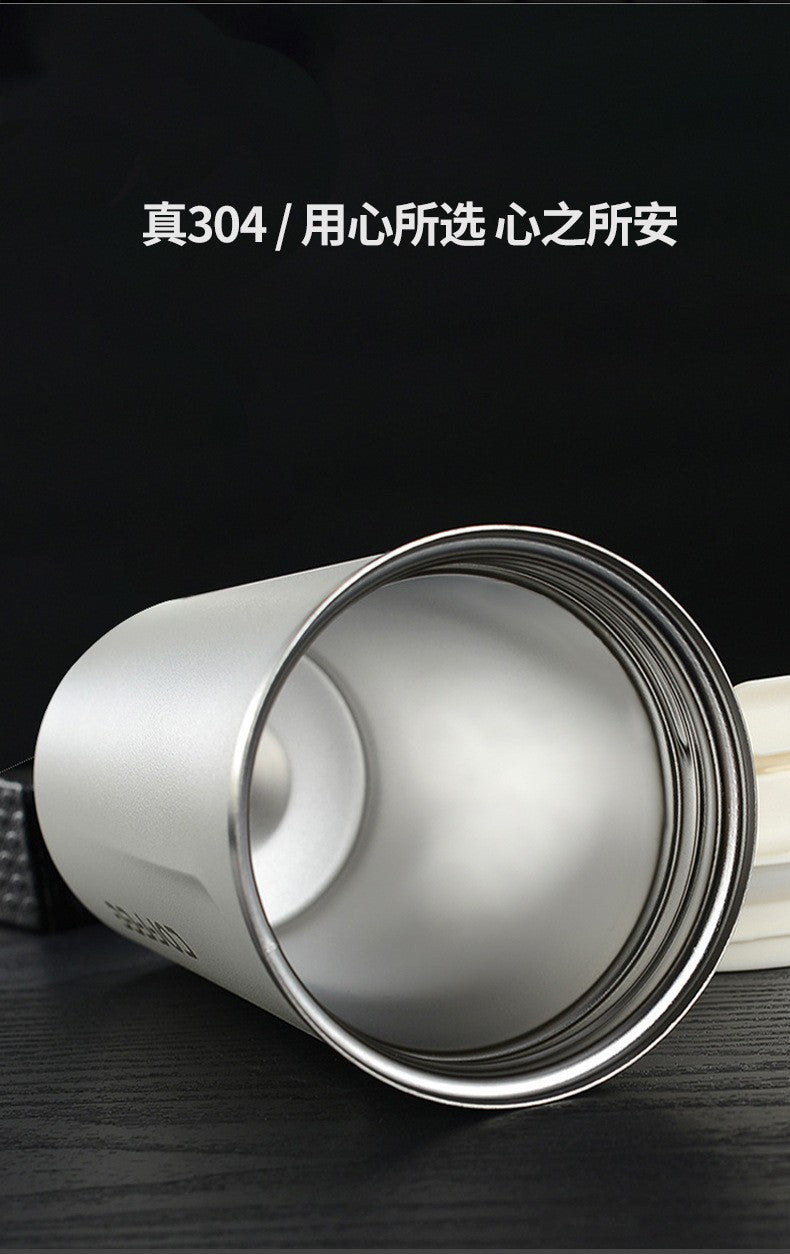 Caneca térmica de café 380/510ml, copo de café de aço inoxidável com display de